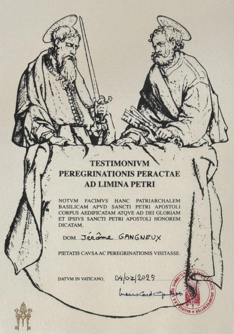 scan d'un document écrit en latin avec nom et date